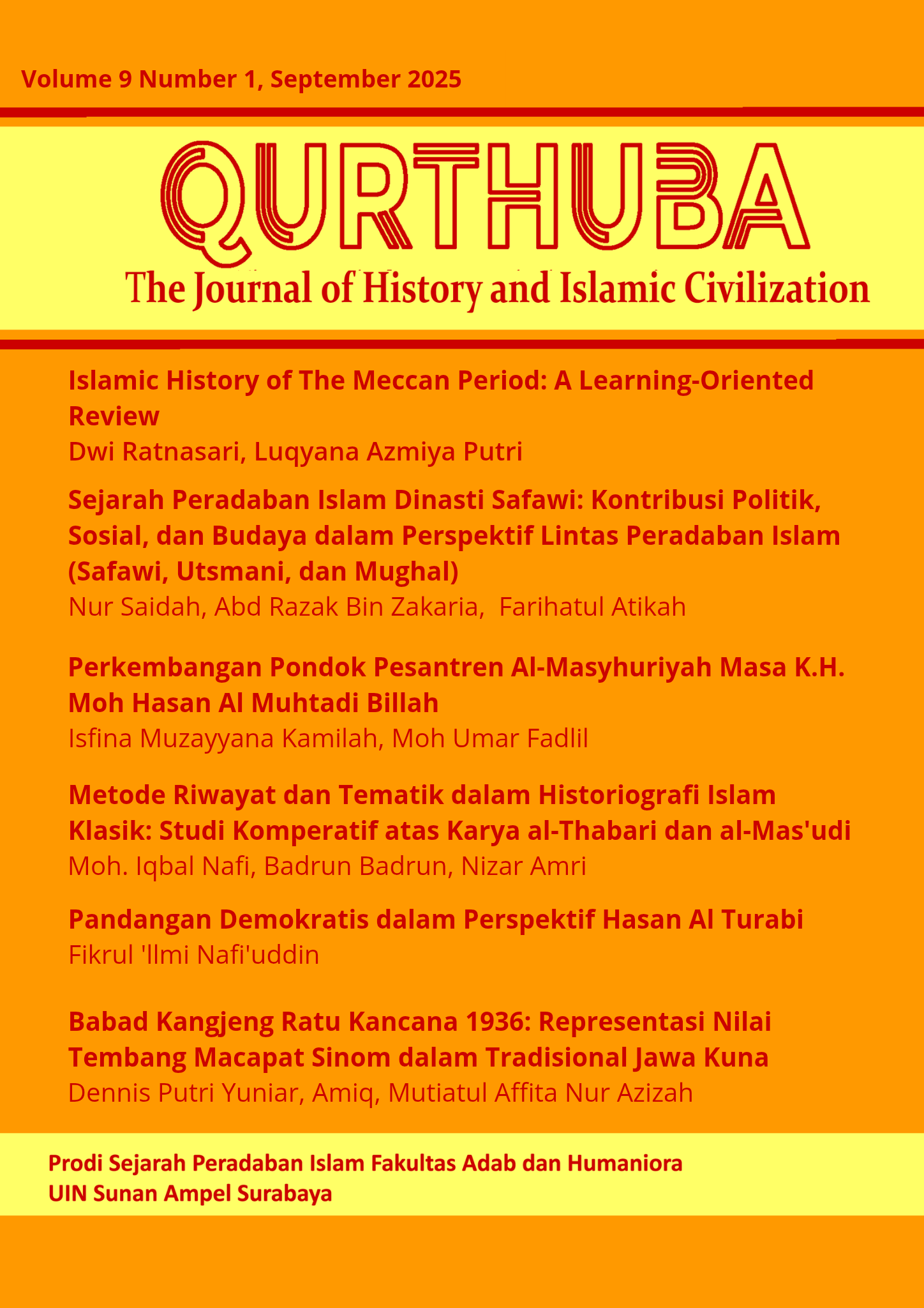 					View Vol. 9 No. 1 (2025): September
				